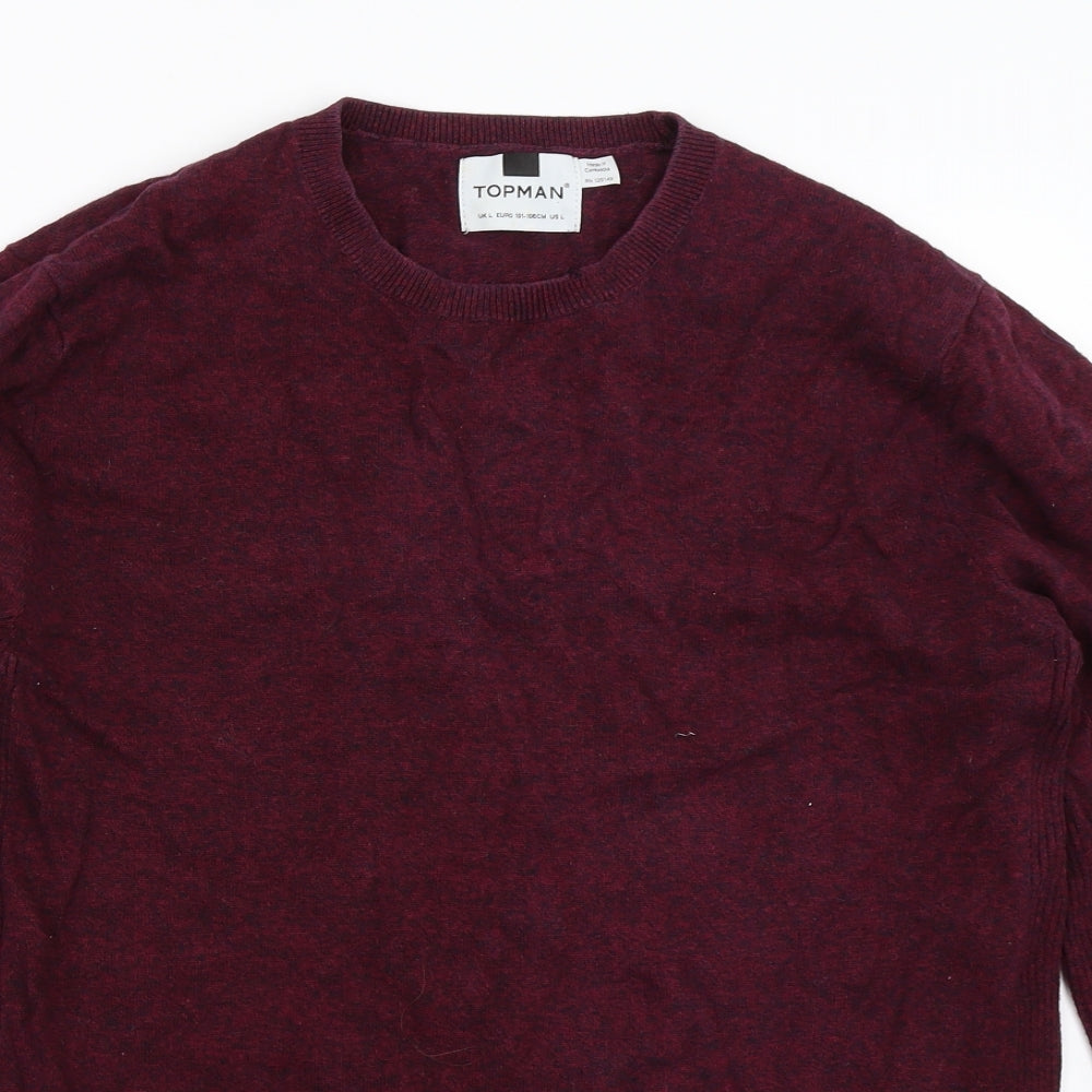 Topman Mens Purple   Pullover Jumper Size L