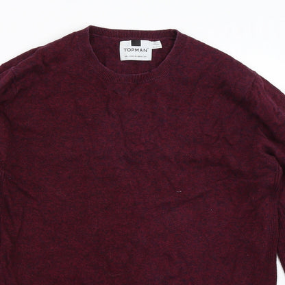 Topman Mens Purple   Pullover Jumper Size L