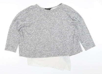 Womens UK Size 16 Dorothy Perkins Grey Pullover Jumper