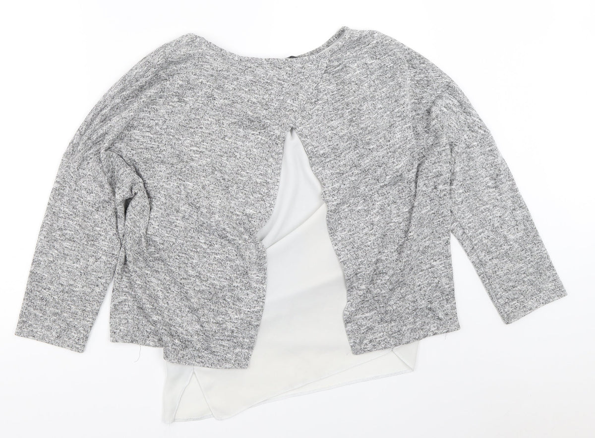 Womens UK Size 16 Dorothy Perkins Grey Pullover Jumper