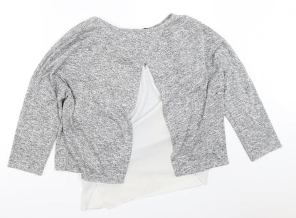 Womens UK Size 16 Dorothy Perkins Grey Pullover Jumper