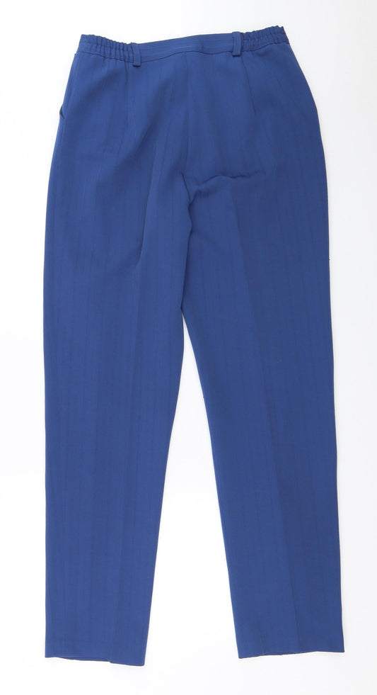 Womens UK Size 12 Afibel Regular Fit  Blue Trousers