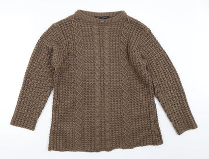 Donna Lewis Womens Brown   Pullover Jumper Size M