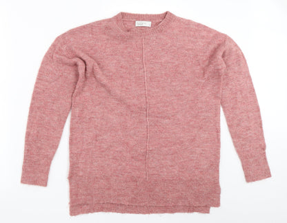 Womens UK Size S Papaya Pink Pullover Jumper