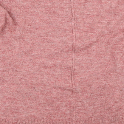 Womens UK Size S Papaya Pink Pullover Jumper
