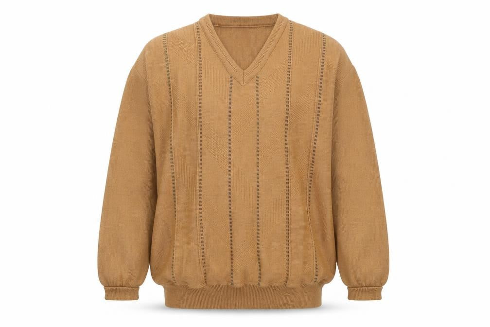 Mens UK Size L Peter Gribby Brown Pullover Jumper