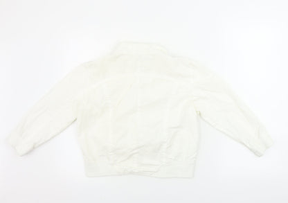 Womens UK Size 12 Preworn White Jacket