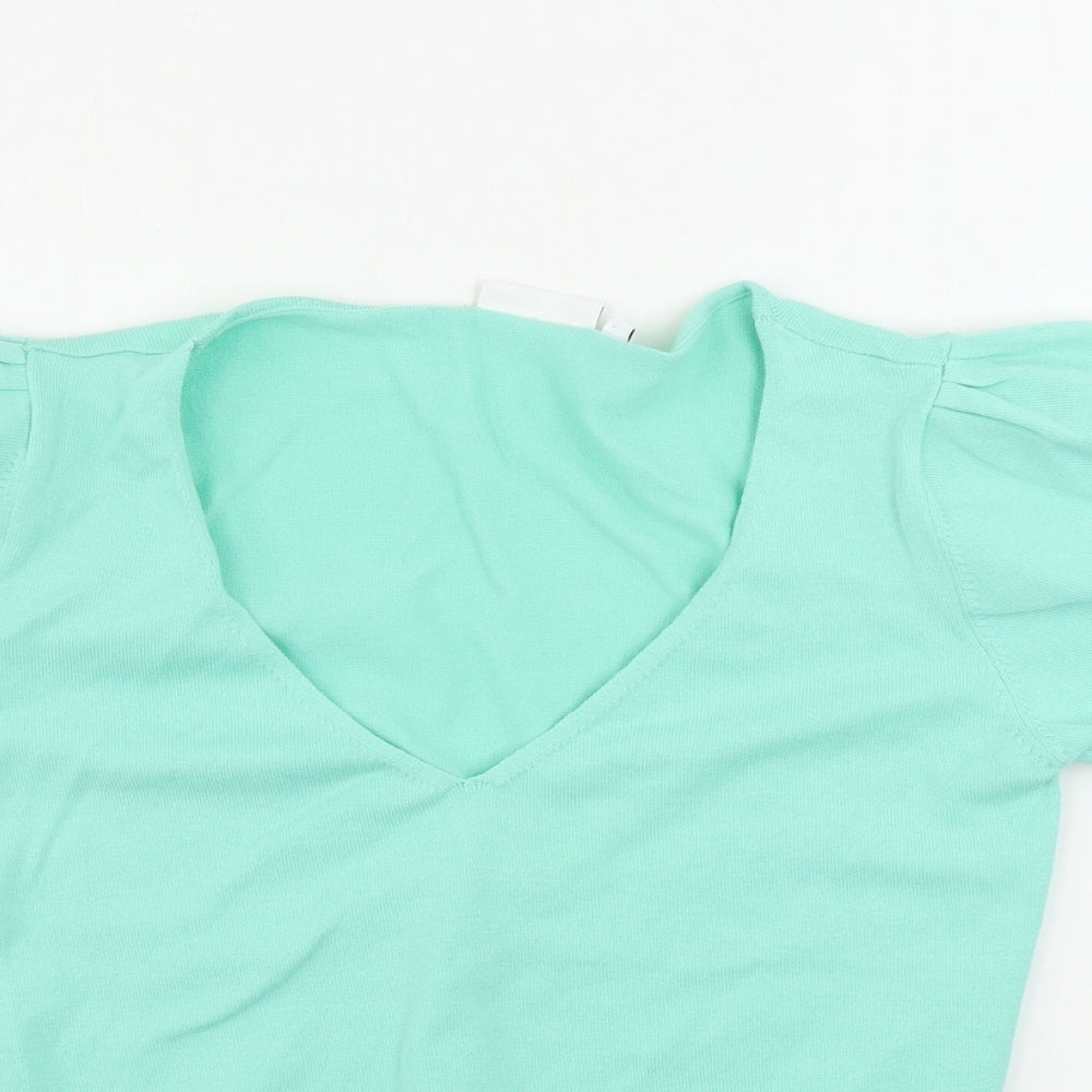 Womens UK Size 12 New Look Green Pullover Jumper