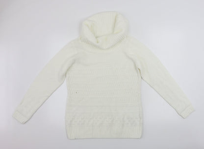 EWM Womens Ivory   Pullover Jumper Size L