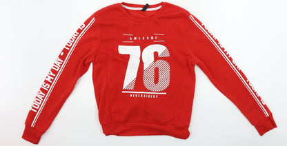 Network  Mens Red   Pullover Jumper Size S