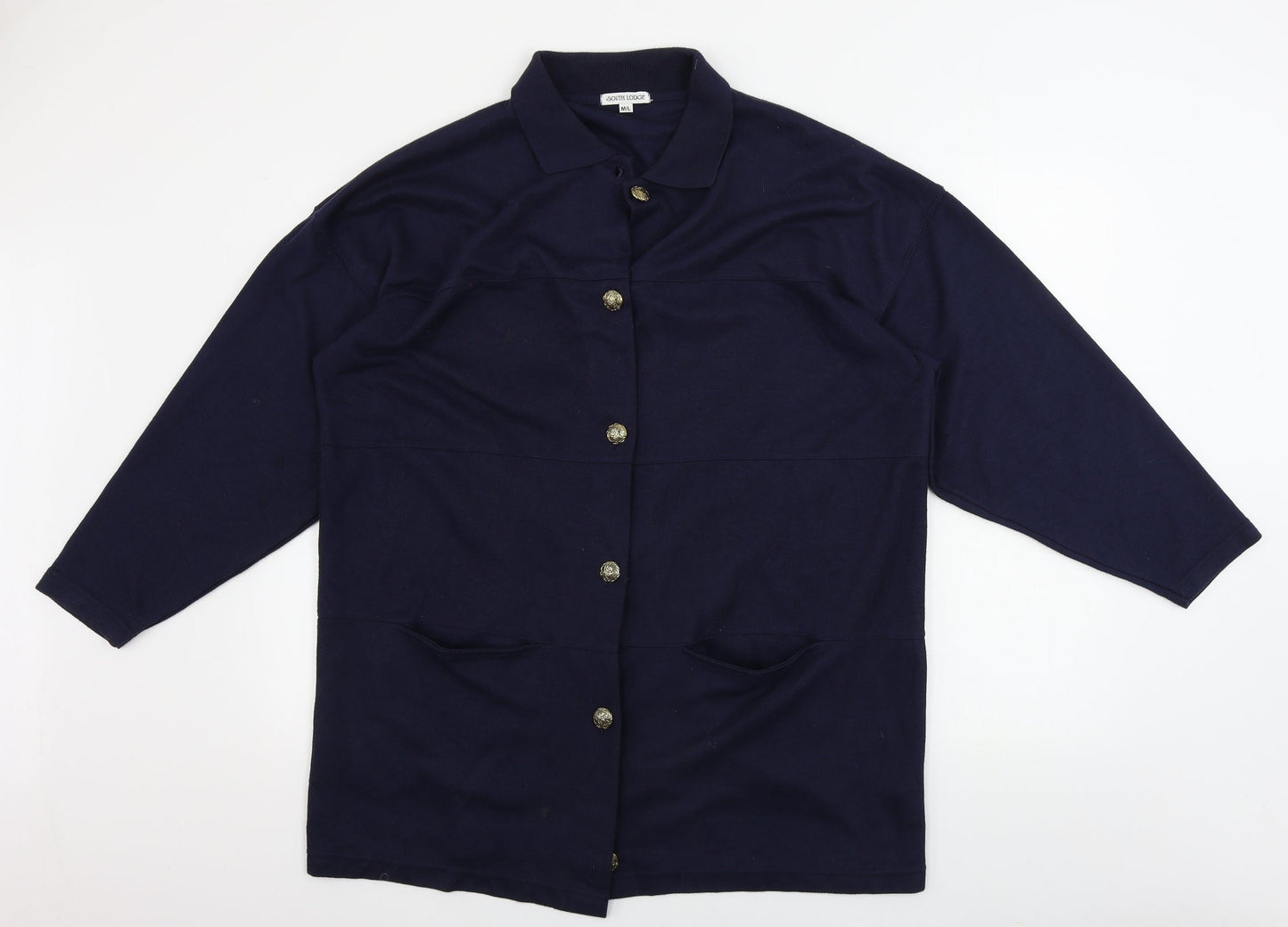 Womens UK Size M South lodge Blue Cardigan Jumper