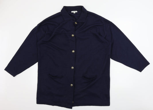 Womens UK Size M South lodge Blue Cardigan Jumper