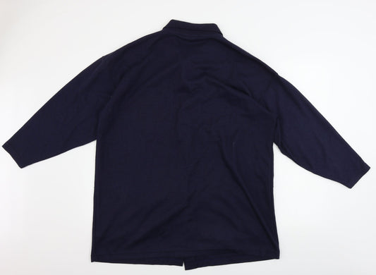 Womens UK Size M South lodge Blue Cardigan Jumper