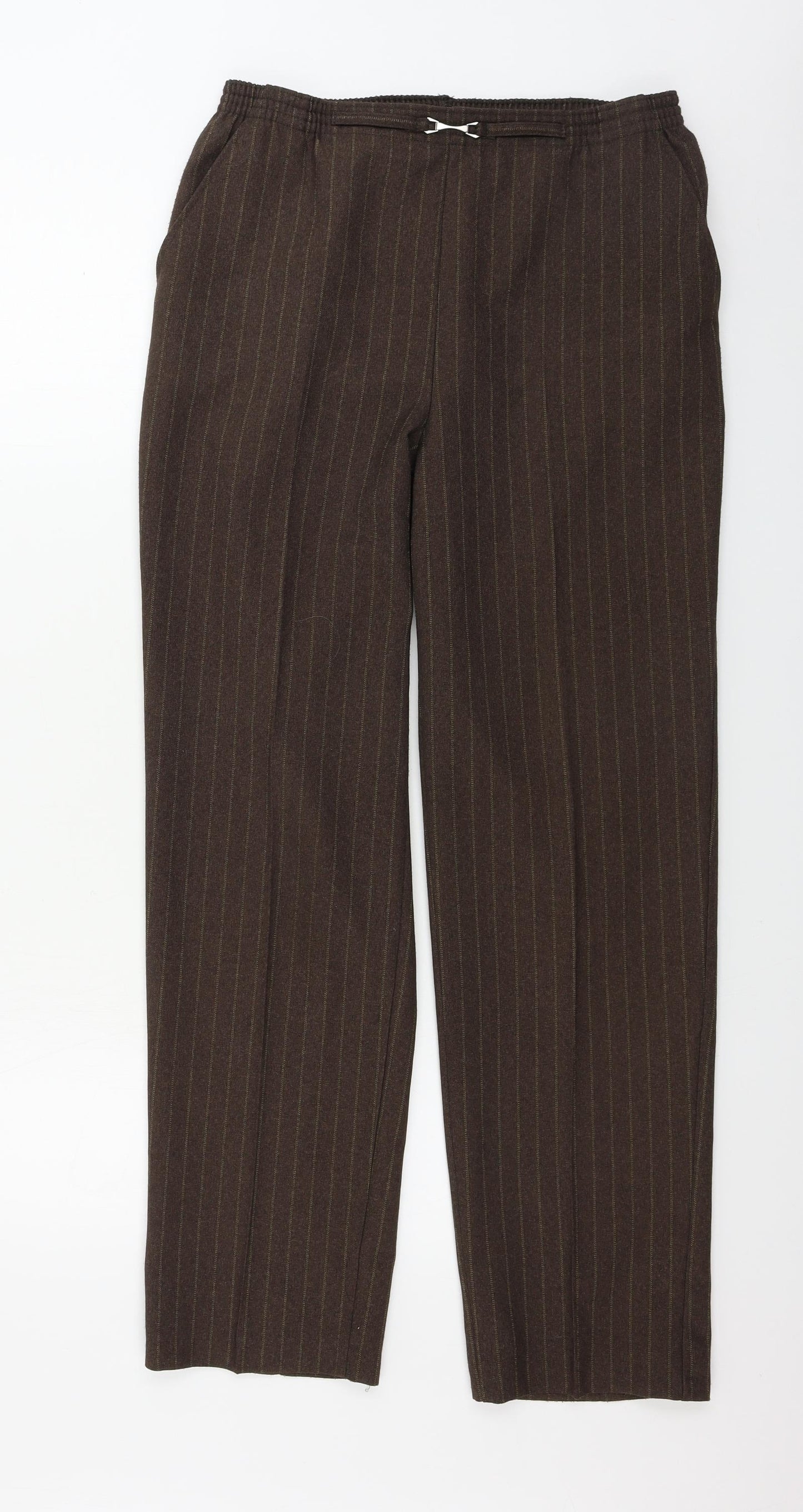 Womens UK Size 30 in Preworn Regular Fit  Brown Trousers