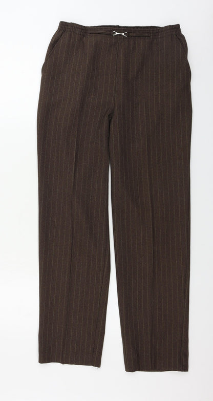 Womens UK Size 30 in Preworn Regular Fit  Brown Trousers