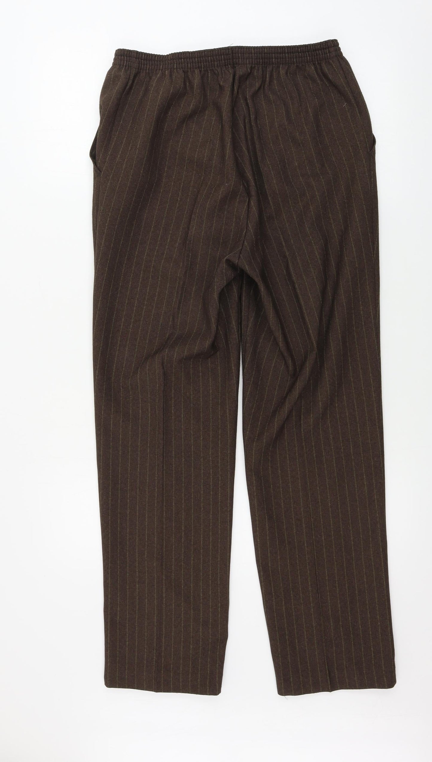 Womens UK Size 30 in Preworn Regular Fit  Brown Trousers
