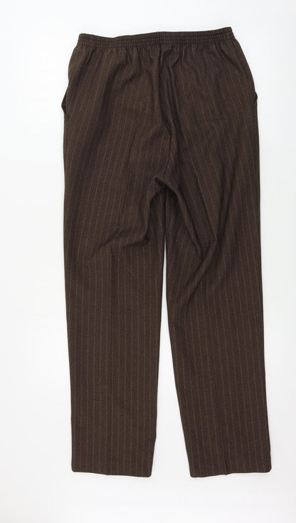 Womens UK Size 30 in Preworn Regular Fit  Brown Trousers