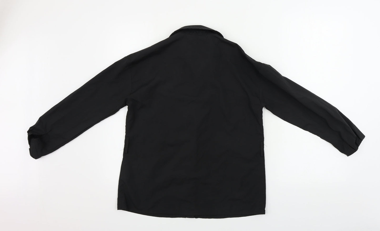 Boohoo  Womens Black   Basic Button-Up Size 6