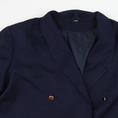 Preworn  Womens Blue   Jacket Blazer Size 18