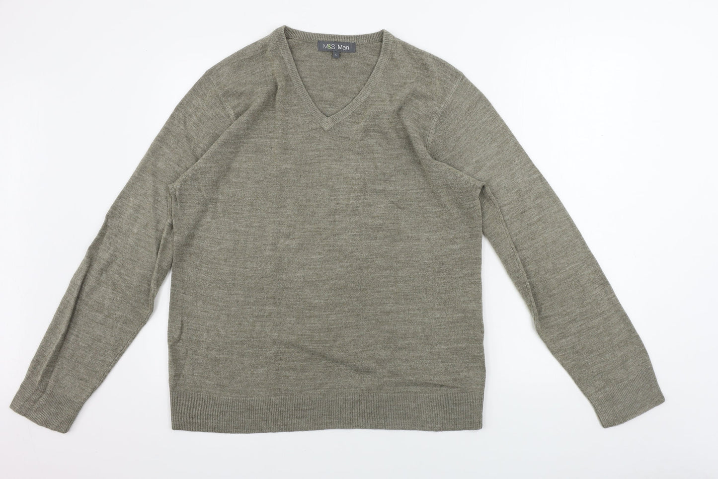 Marks and Spencer  Mens Brown   Pullover Jumper Size L