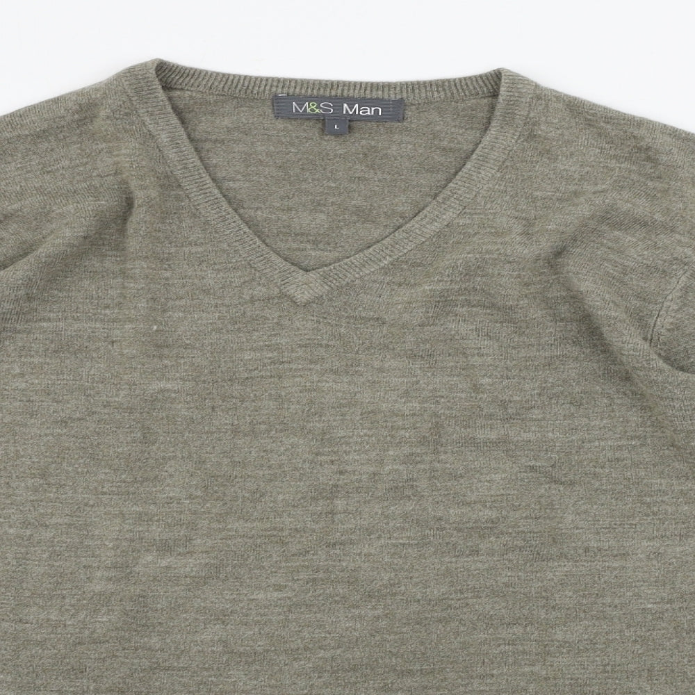 Marks and Spencer  Mens Brown   Pullover Jumper Size L