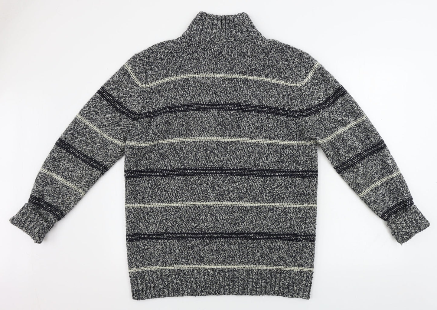 Boston crew    Mens Grey   Henley Jumper Size M