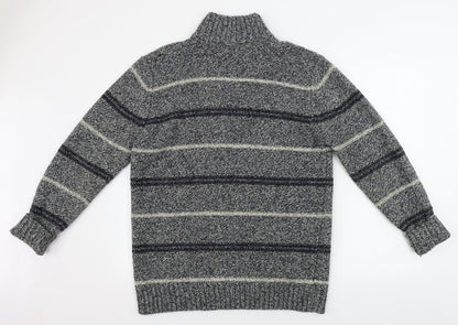 Boston crew    Mens Grey   Henley Jumper Size M