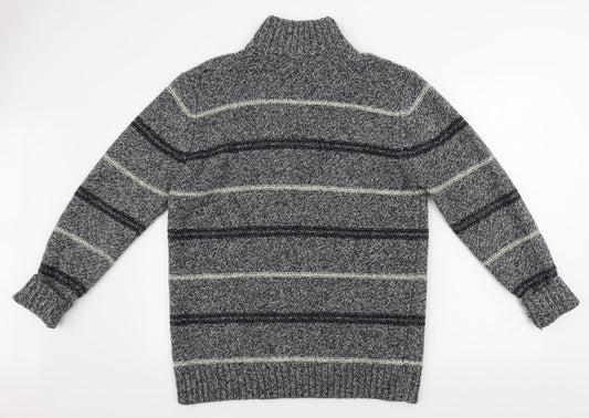 Boston crew    Mens Grey   Henley Jumper Size M