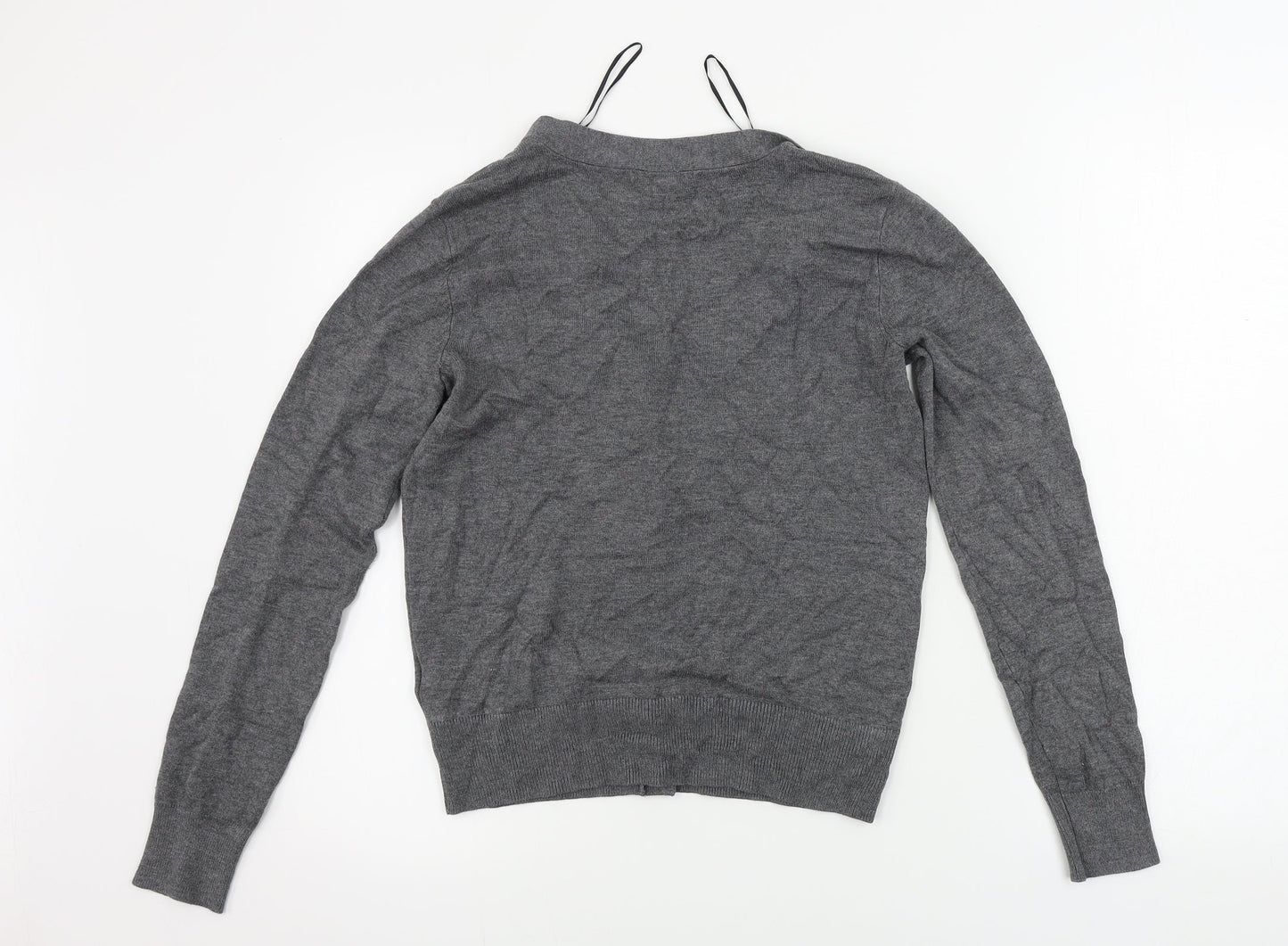 Womens UK Size XS H&M Grey Cardigan Jumper