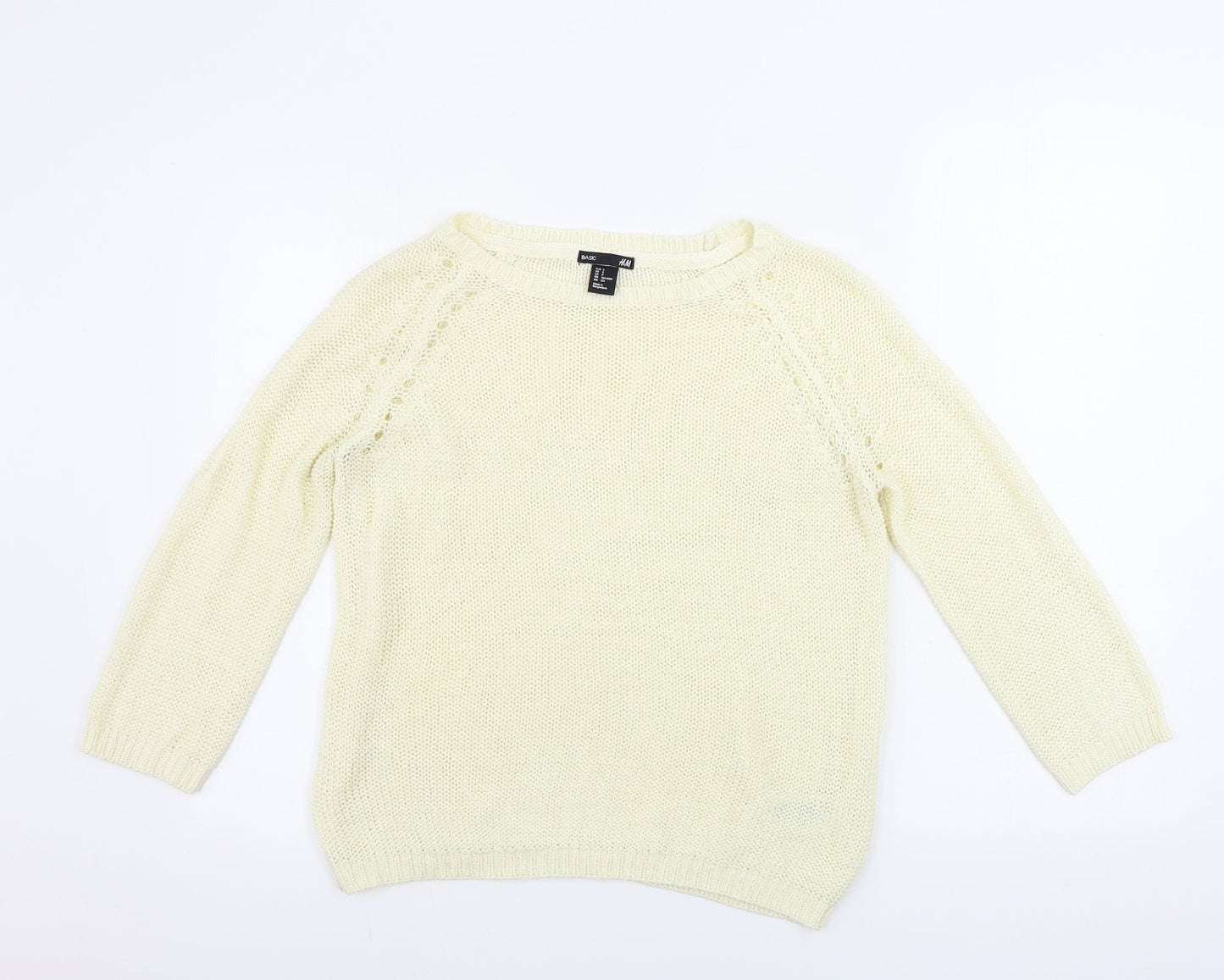 Womens UK Size S H&M Beige Pullover Jumper