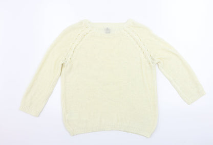 Womens UK Size S H&M Beige Pullover Jumper
