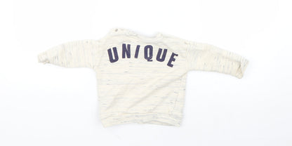 F&F Baby Beige   Pullover Jumper Size 6-9 Months