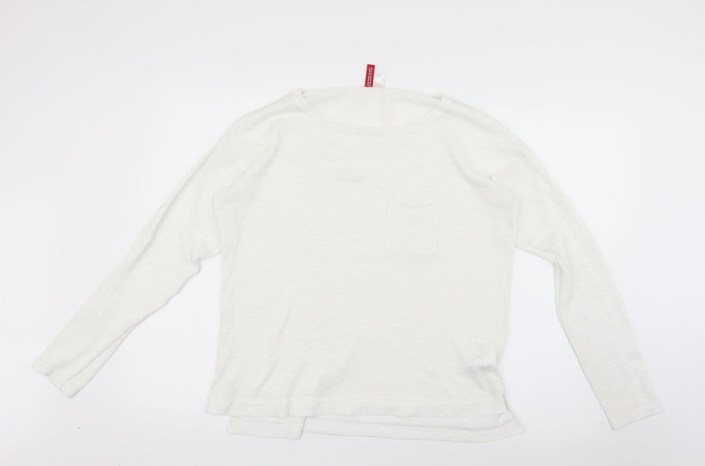 Womens UK Size M H&M White Pullover Jumper