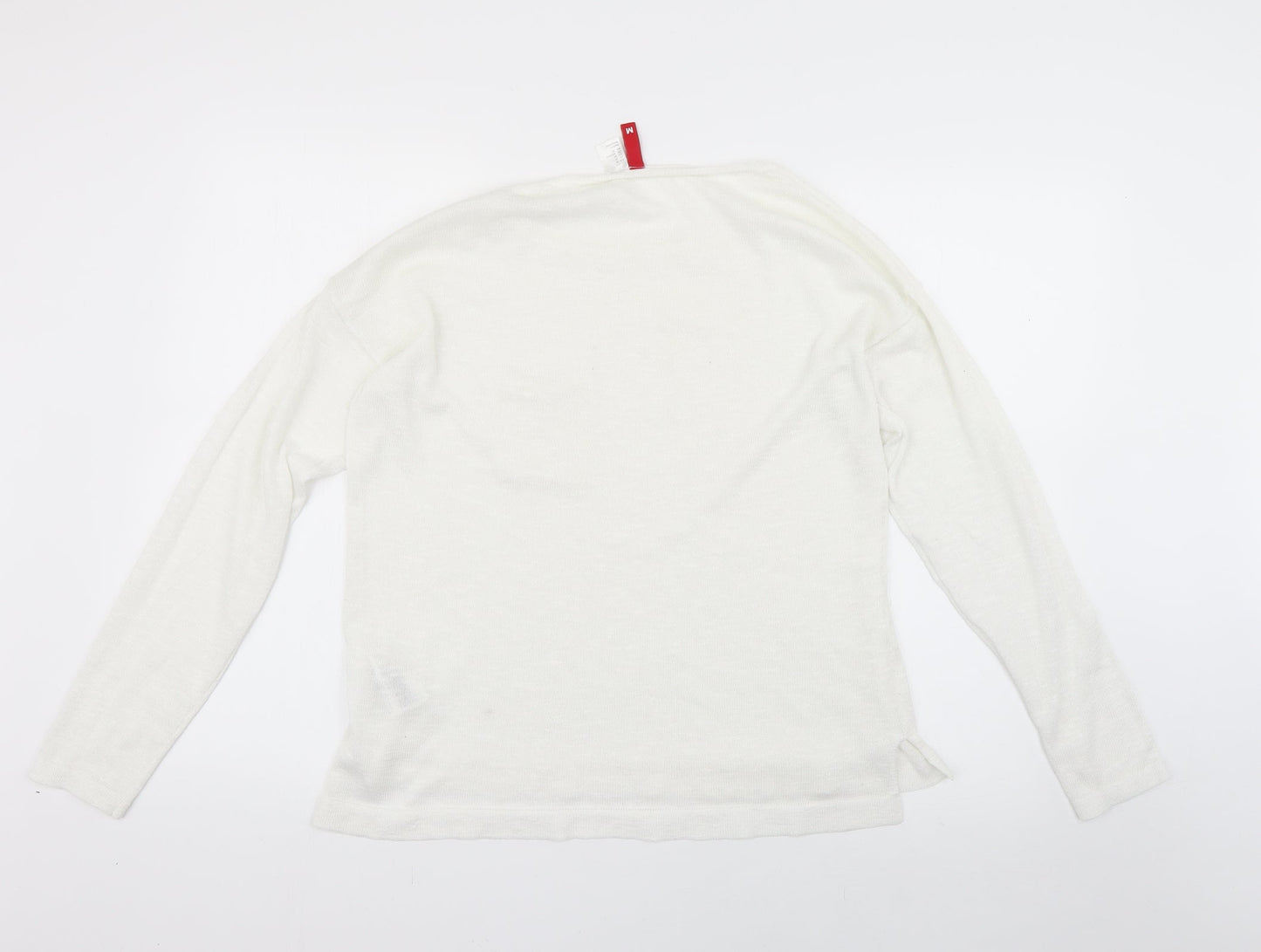 Womens UK Size M H&M White Pullover Jumper