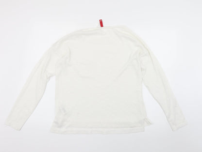 Womens UK Size M H&M White Pullover Jumper