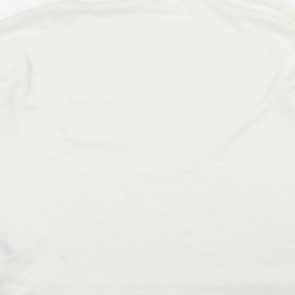 Womens UK Size M H&M White Pullover Jumper