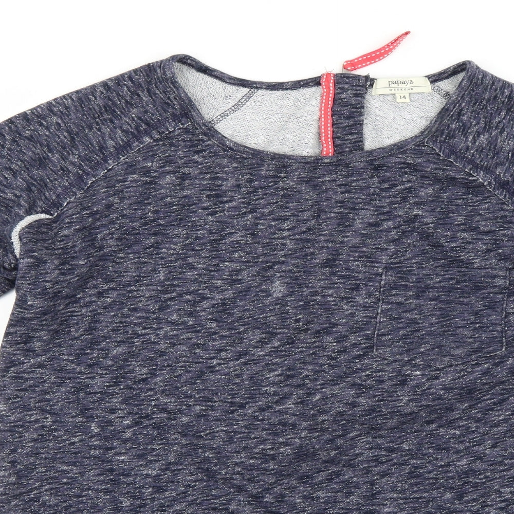 Womens UK Size 14 Matalan Blue Pullover Jumper