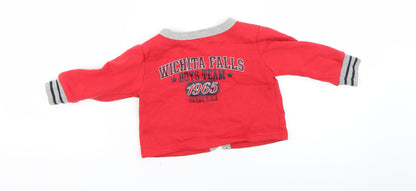 Earlydays Baby Red   Cardigan Jumper Size 9-12 Months