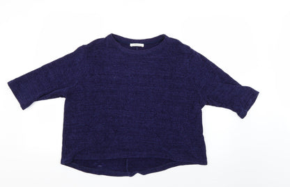 Womens UK Size S zara trafaluc Blue Pullover Jumper