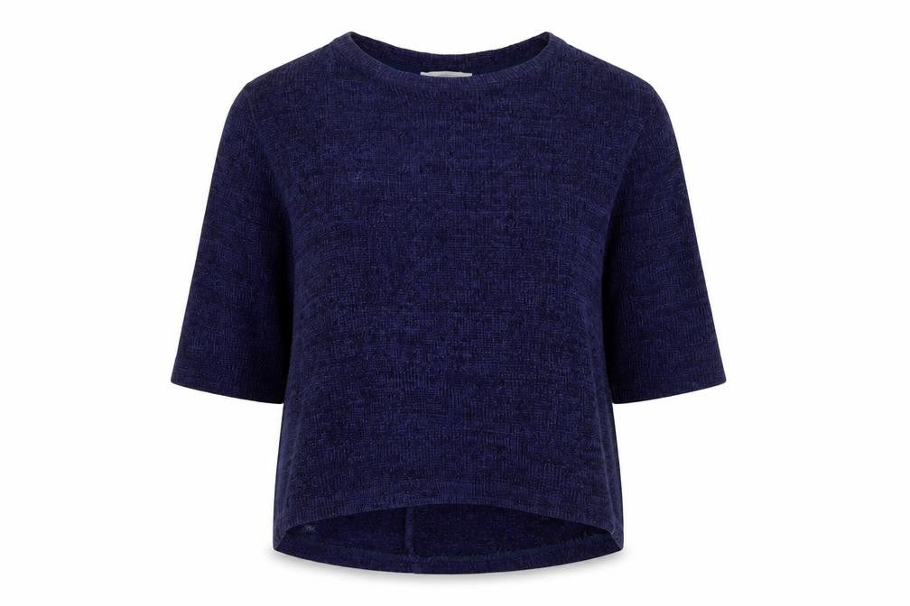 Womens UK Size S zara trafaluc Blue Pullover Jumper