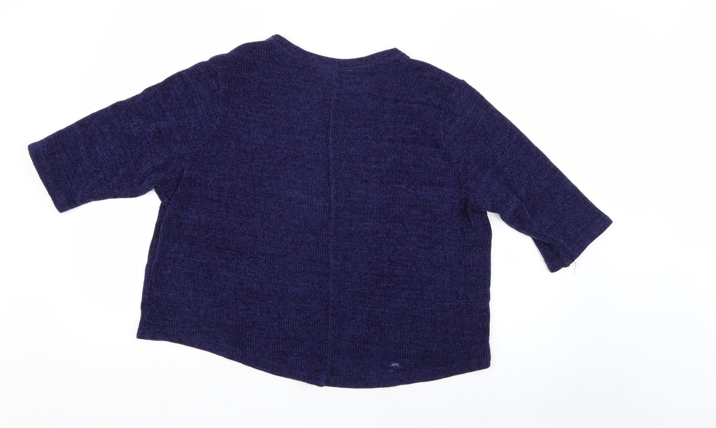 Womens UK Size S zara trafaluc Blue Pullover Jumper