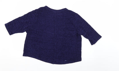 Womens UK Size S zara trafaluc Blue Pullover Jumper