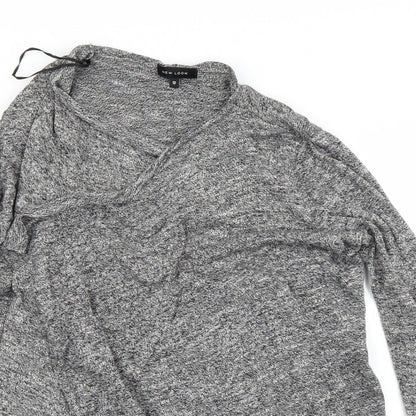 Womens UK Size 12 New Look Grey Cardigan Jumper
