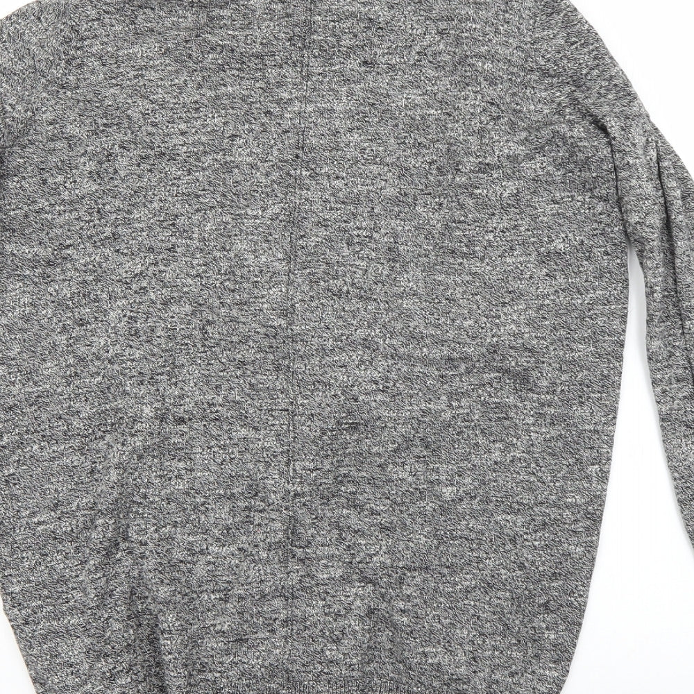 Womens UK Size 12 New Look Grey Cardigan Jumper