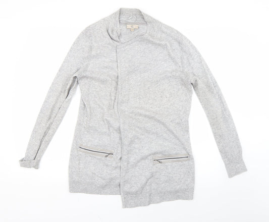 cc Womens Grey   Cardigan Jumper Size S