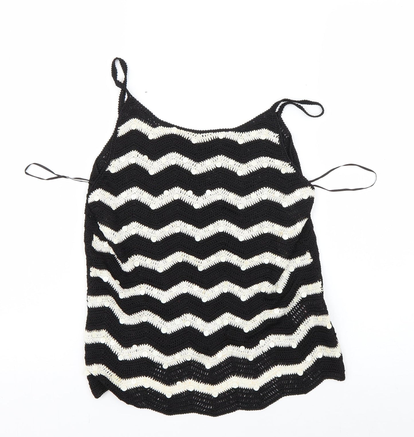 Womens UK Size M Principles Black Basic Tank