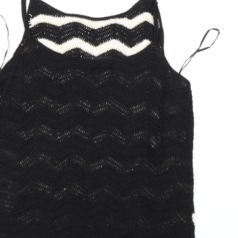Womens UK Size M Principles Black Basic Tank