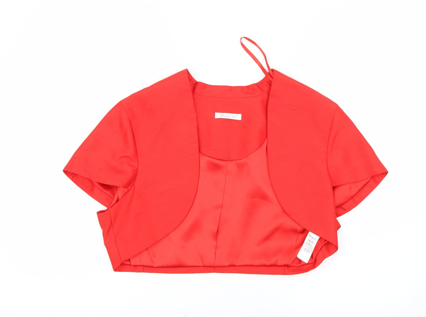 Womens UK Size 16 Berkertex Red Cardigan Jumper