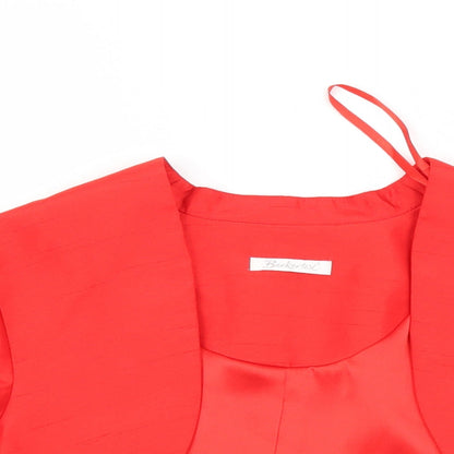 Womens UK Size 16 Berkertex Red Cardigan Jumper