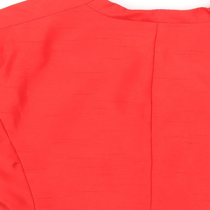 Womens UK Size 16 Berkertex Red Cardigan Jumper